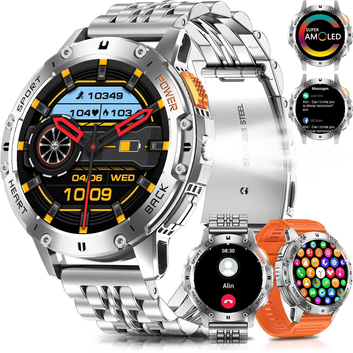 K298 Smart Watch with Flashlight