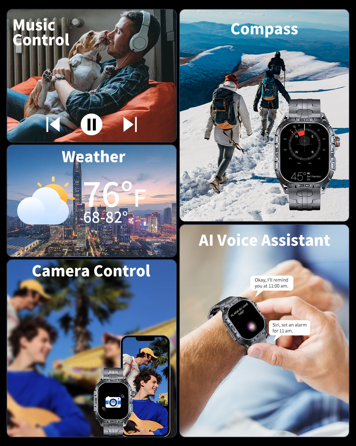 K296 AMOLED Smart Watch