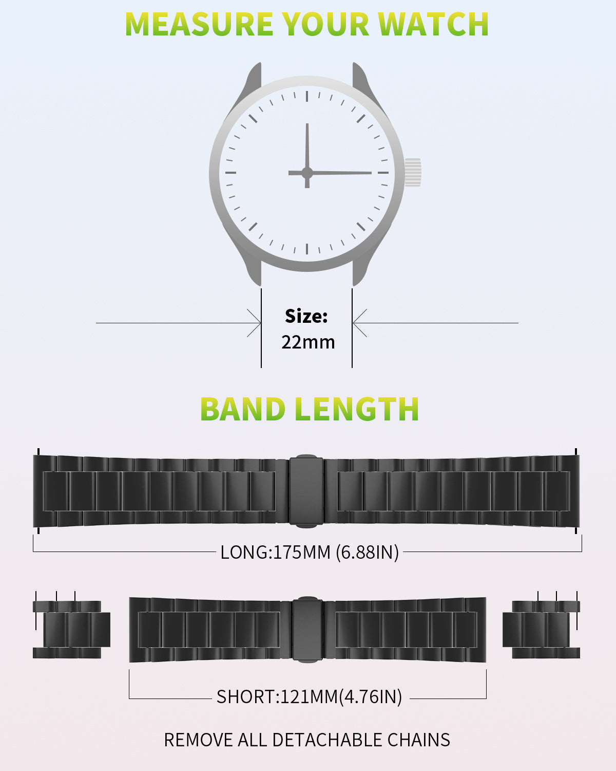 22mm PG Metal Strap
