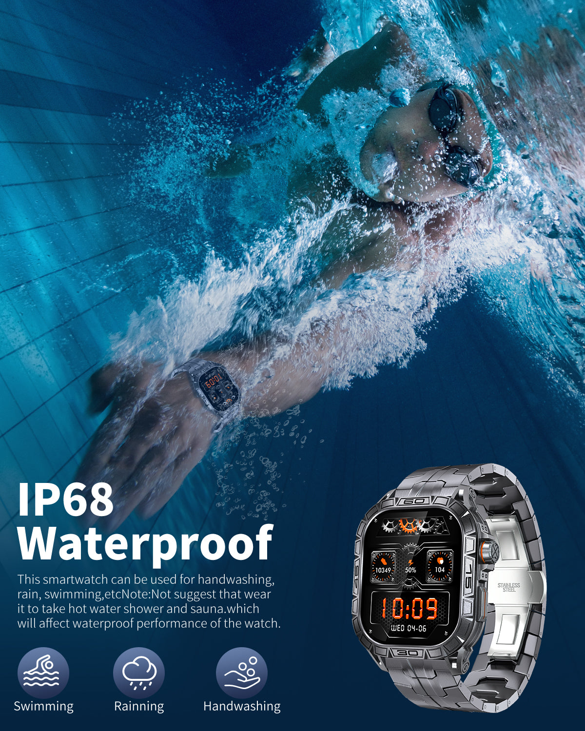 K296 AMOLED Smart Watch