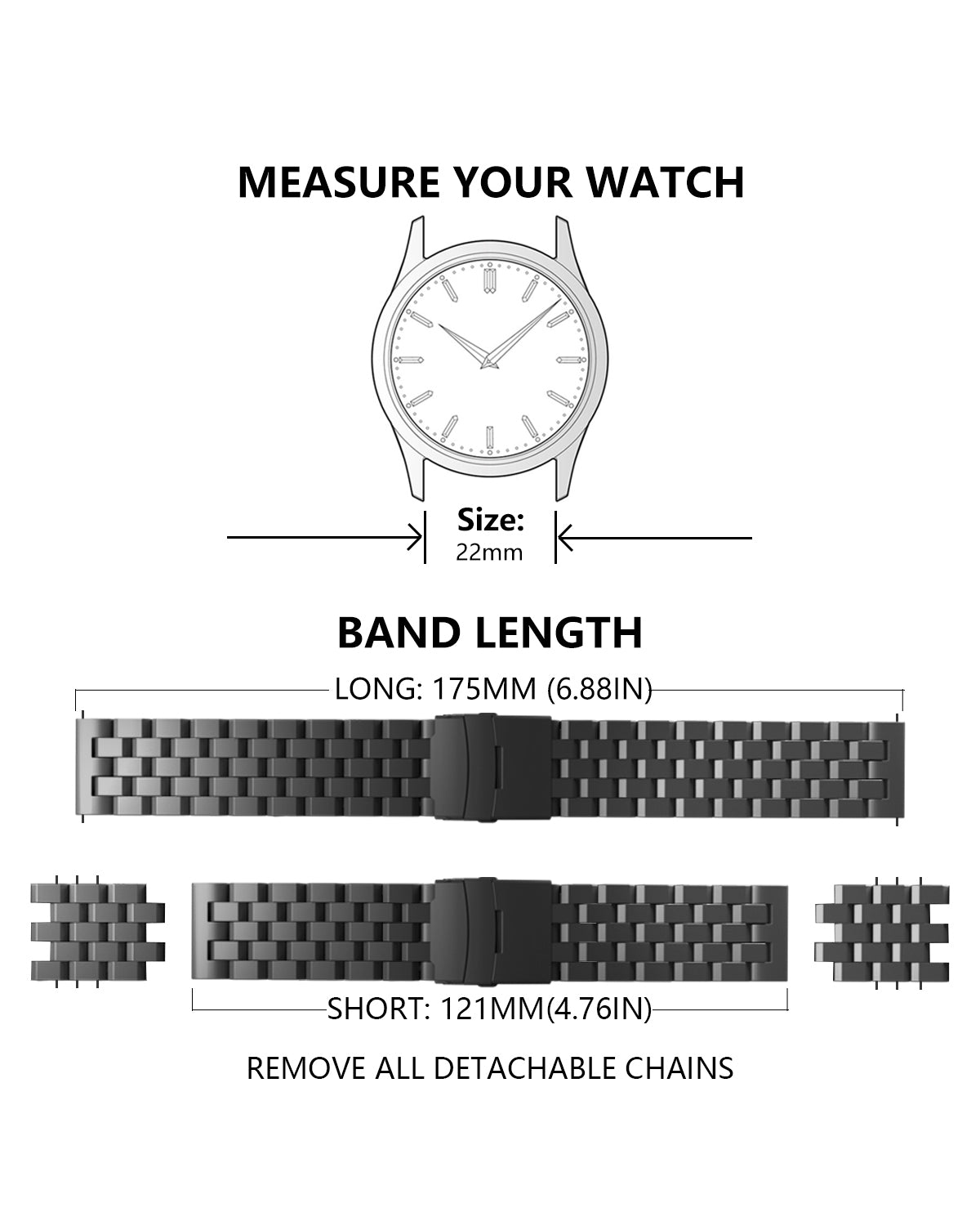 22mm YX Metal Strap