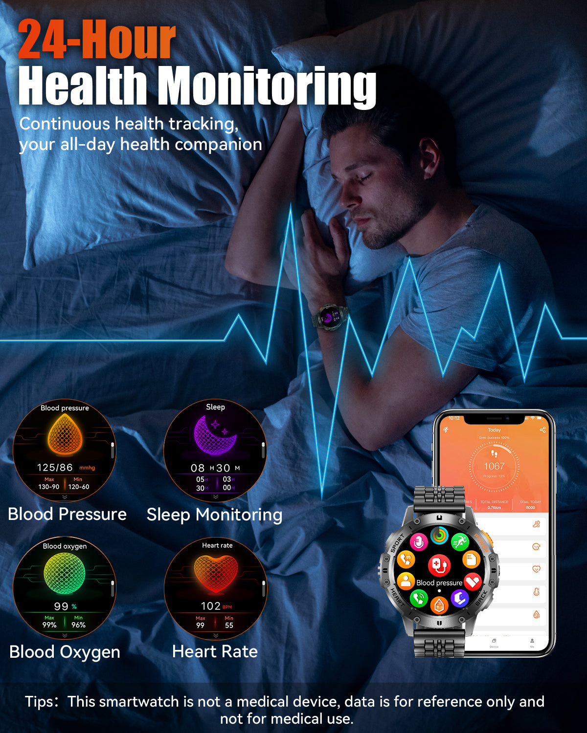 K298 Smart Watch with Flashlight