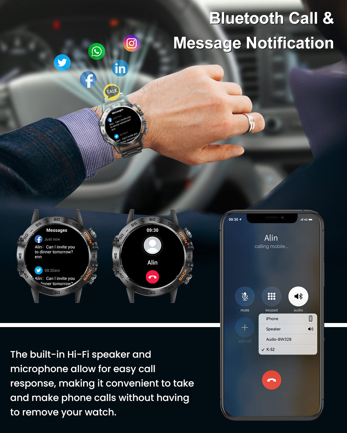 K290 Smart Wacthes for men