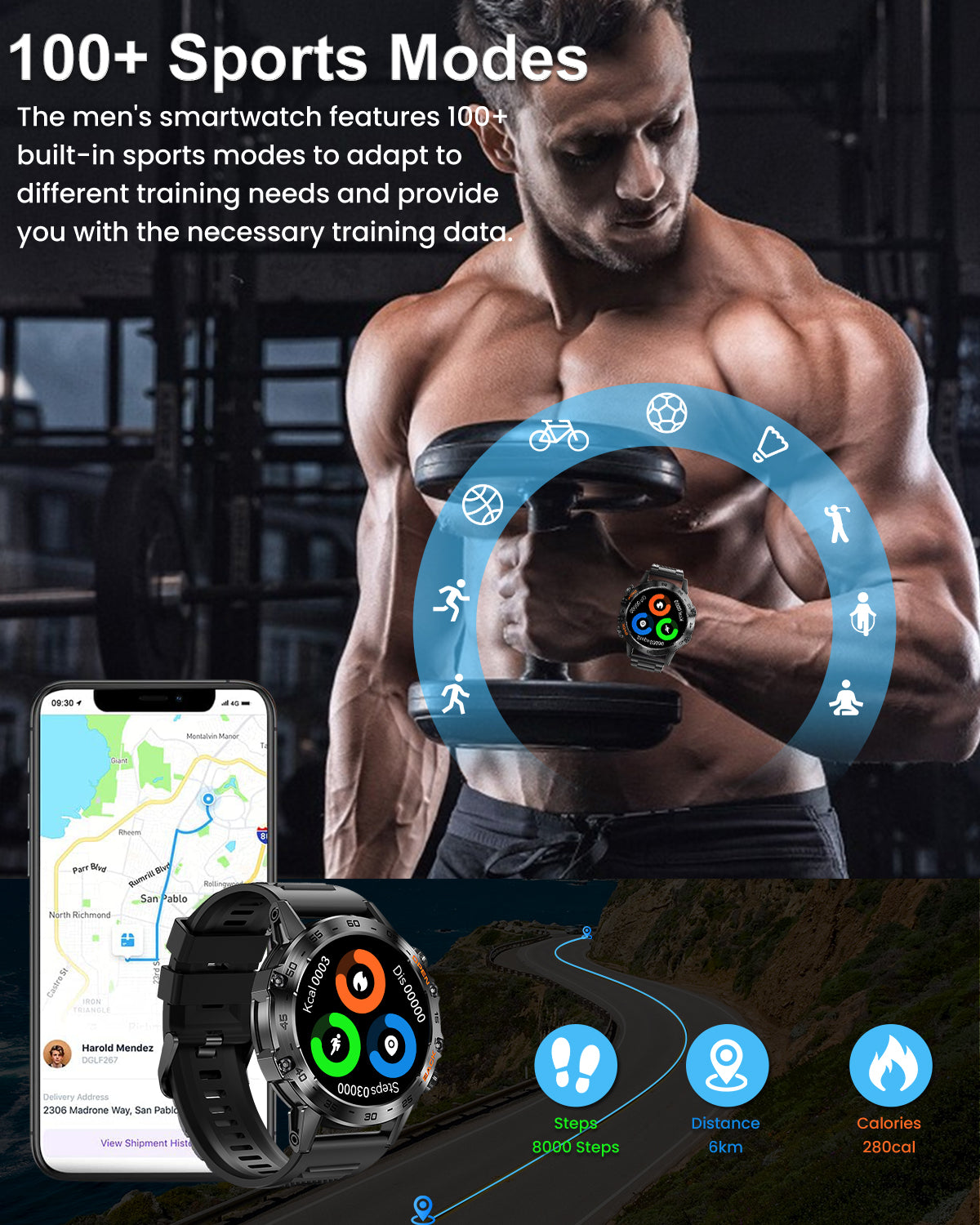 K290 Smart Wacthes for men