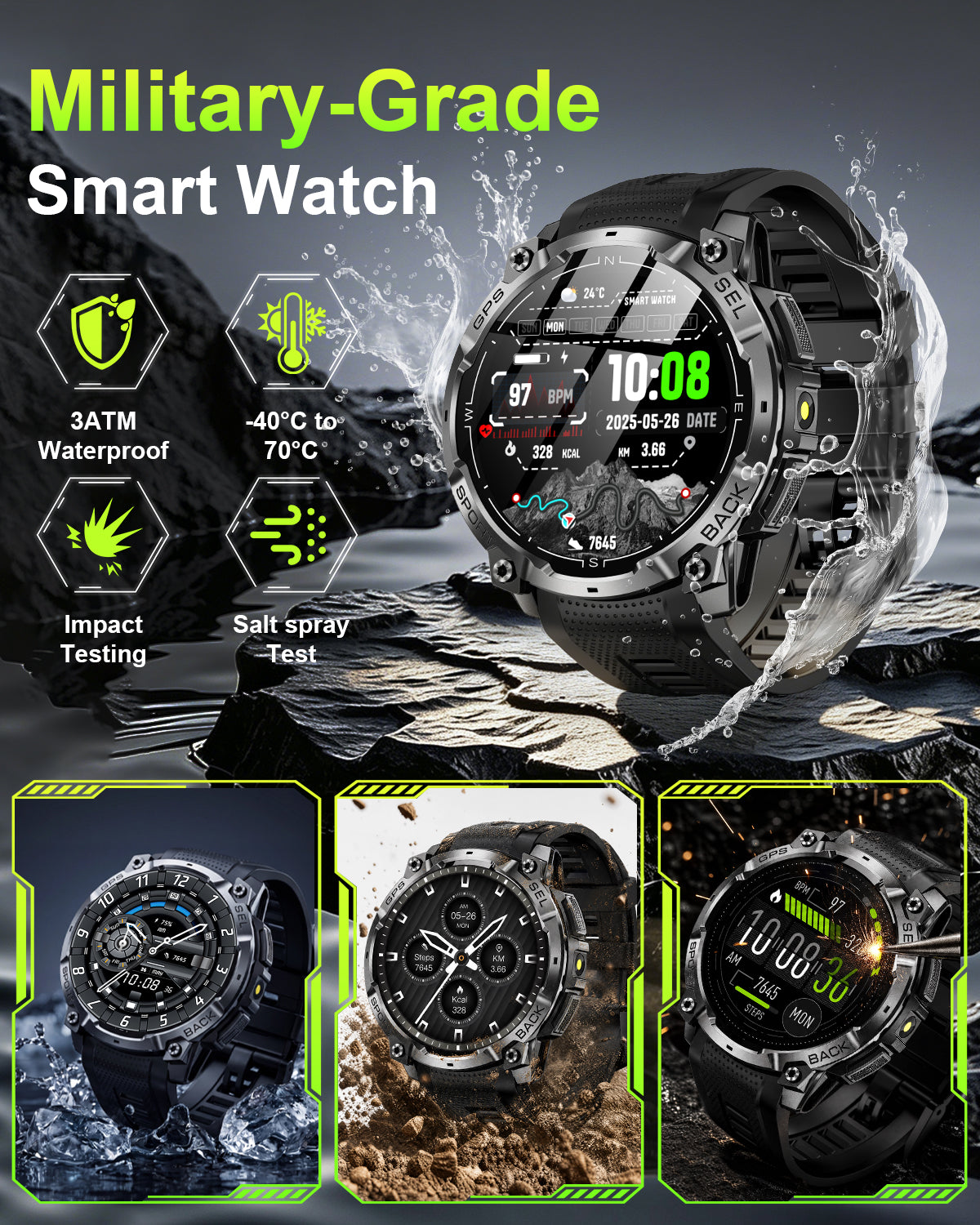 K306 GPS Smart watch for men