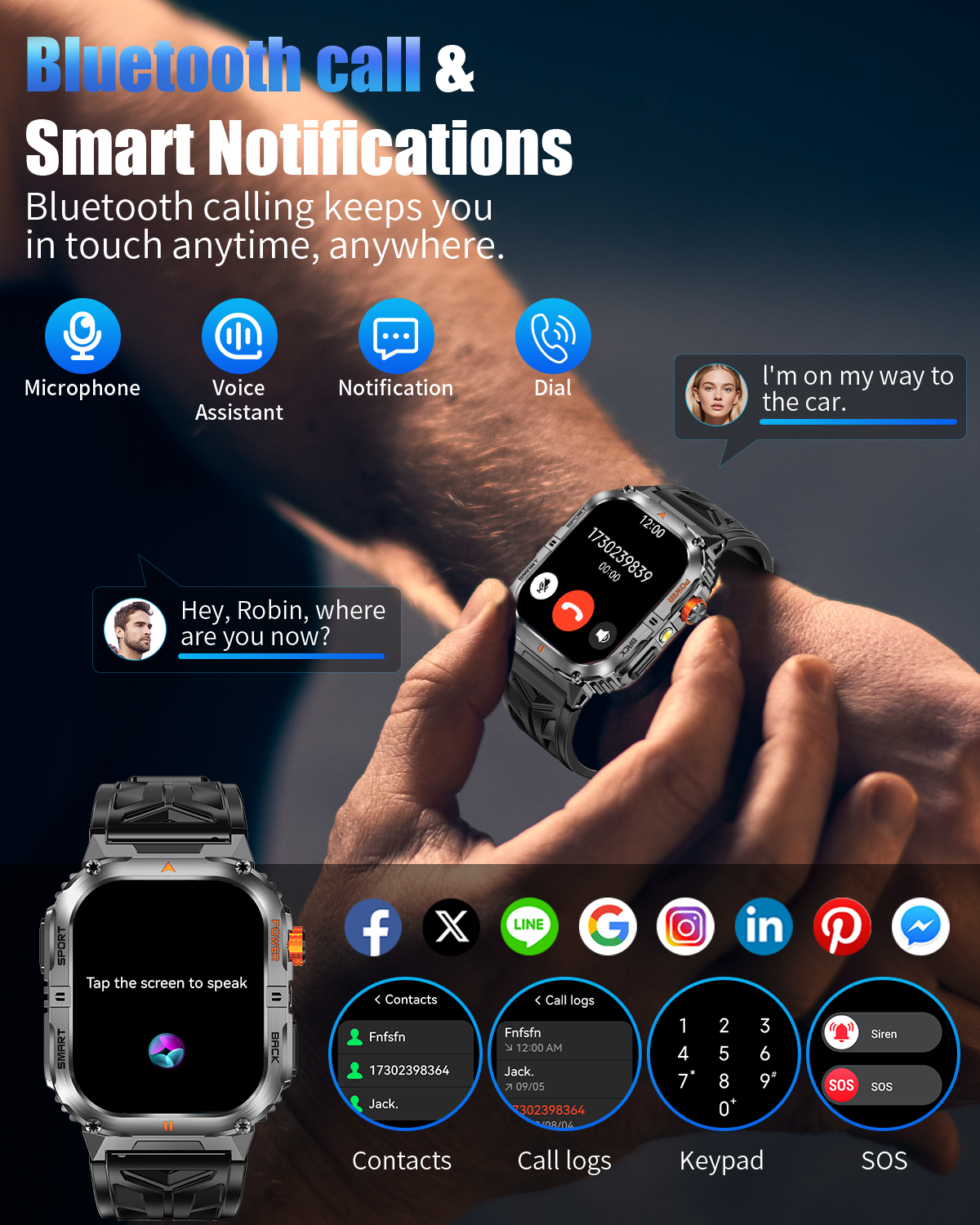 K304 Smart watch for men